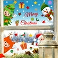 thumbnail image 4 of Christmas Snowflake Window Clings Stickers for Glass, Xmas Decals Decorations Holiday Snowflake Santa Claus Reindeer Decals for Party, 4 of 5