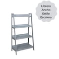 thumbnail image 5 of Librero Ancho Organizador Minimalista Escalera Multiusos Gris ELLEGANCE HOUSEWARE SS34363, 5 of 5