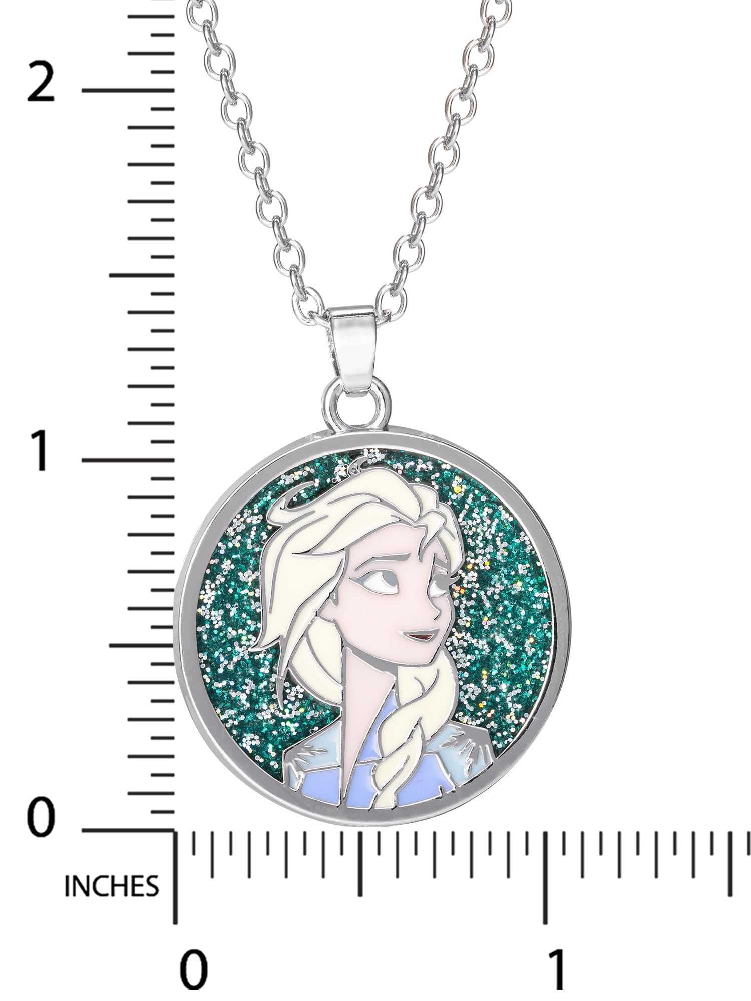 FROZEN  ELSA AND ANNA BUBBLE HEART 16 INCH NECKLACE 2 to 4 y GIFT BOX,BIRTHDAY 