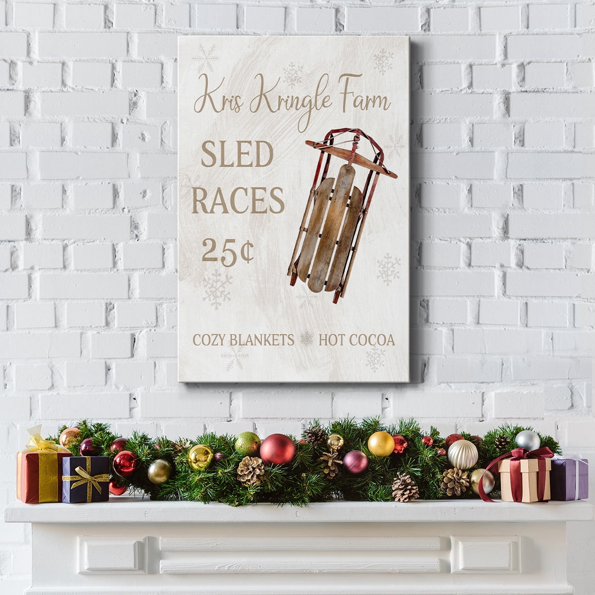 Sled Races- Gallery Wrapped Canvas