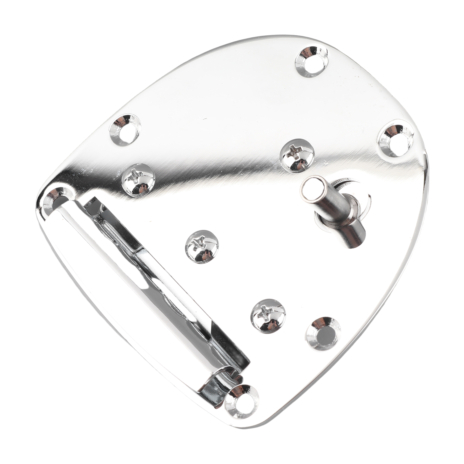 YAHHU Zinc Alloy Tremolo Bridge Vibrato Tailpiece Set for Electric Guitar, Silver Replacement Parts with Screws and Arm (6.3 inches / 16 cm)