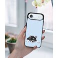 thumbnail image 5 of WIRESTER Shockproof Soft Rubber Cover Case for Apple iPhone 17 Air 6.6" 2025, Boston Terrier Dog Lying Down Looking Up On Light Blue Background, 5 of 5
