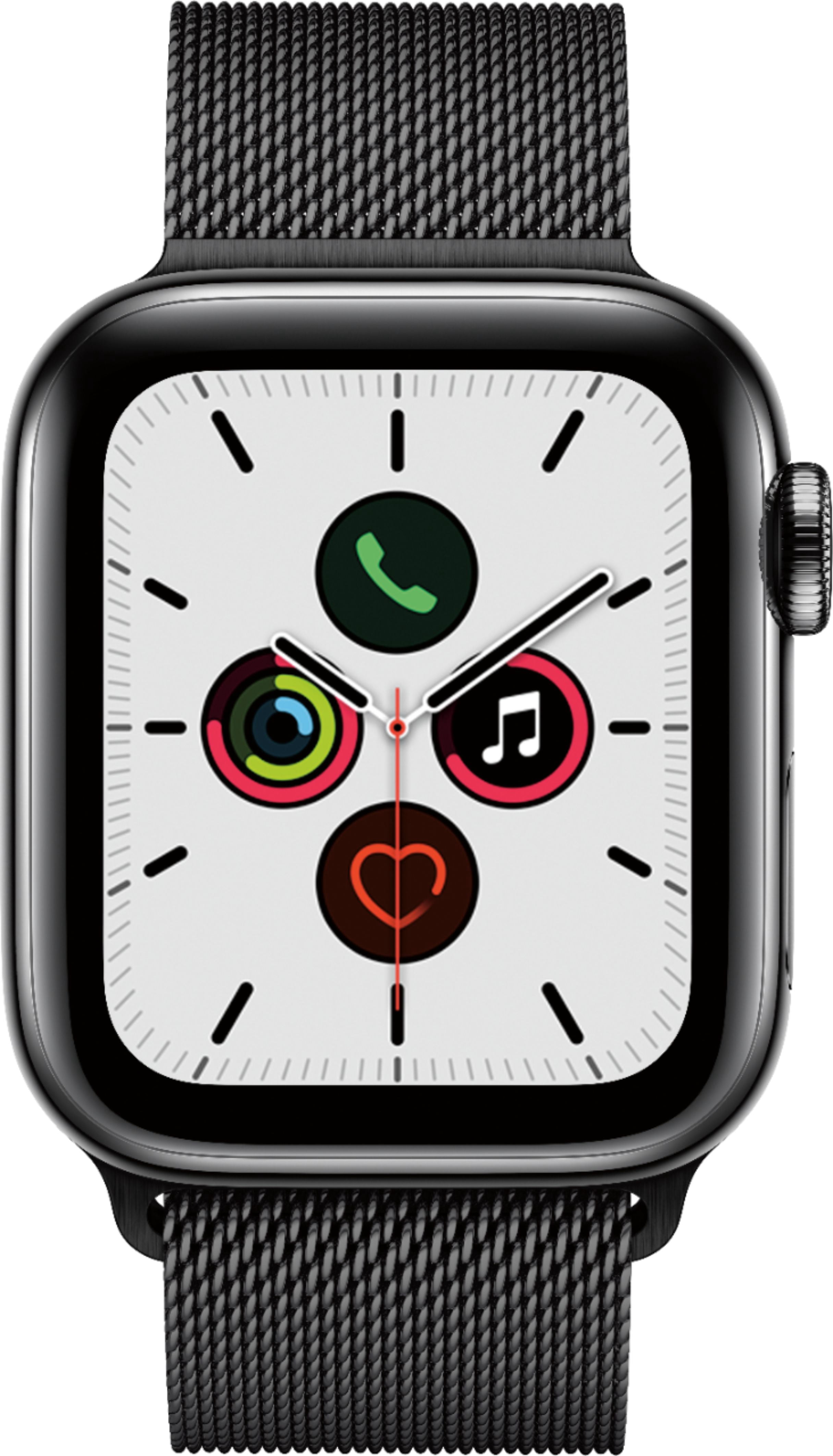 Restored Apple Watch Series 5 (GPS + Cellular, 40mm) Space Gray Aluminum Case with Black Sport Band (Refurbished)