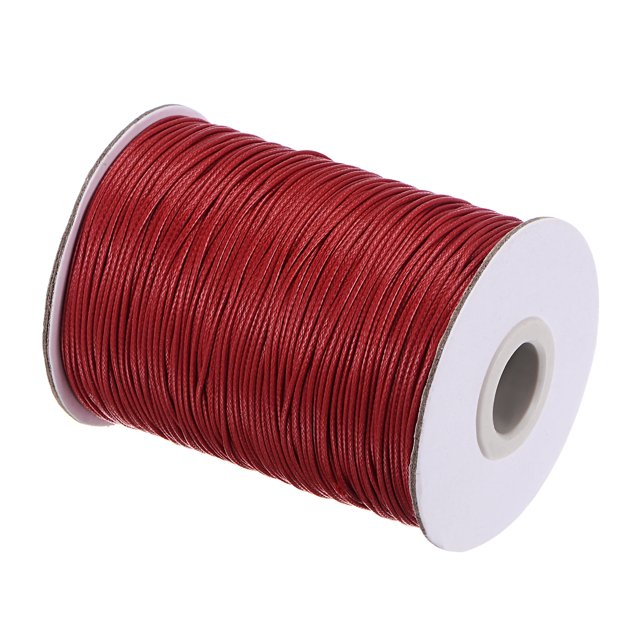 Unique Bargains Beading Thread Bracelet Weave Bead Craft Cord 1mm 159M/Roll (173-Yards) Decorative String, Red
