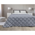 thumbnail image 1 of Navy Blue Down Alternative Comforter, Old Fashioned Polka Dots Pattern in Marine Colors Retro Nautical Inspiration, Microfiber Quilt for All Season, 5 Sizes, Navy Blue White, by Ambesonne, 1 of 3
