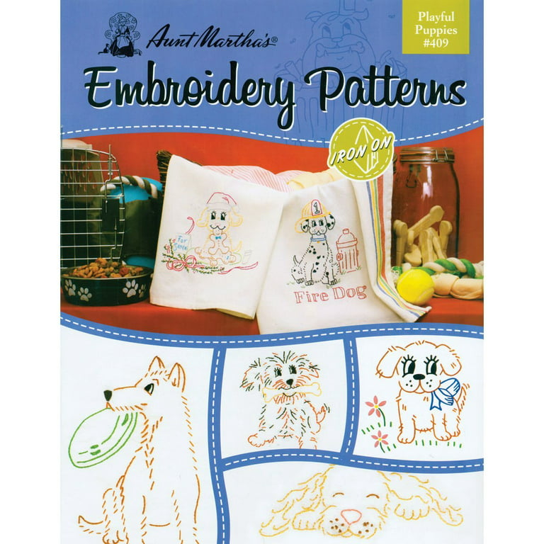 Aunt Martha's Hand Embroidery Iron-on Transfer Pattern - Baking Spirits  Bright