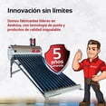 thumbnail image 2 of Calentador Solar AQUASOL 2.0 | 12 Tubos 130L con Serpentín Patentado | Para Redes y Sistemas Presurizados | Ideal 4 Personas, 2 of 5