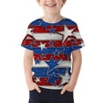 thumbnail image 2 of NAISIBABY Boys 4th of July T-Shirt, Short Sleeve Patriotic Graphic Crewneck Summer Fashion Tee Multicolor Size 3, 2 of 5