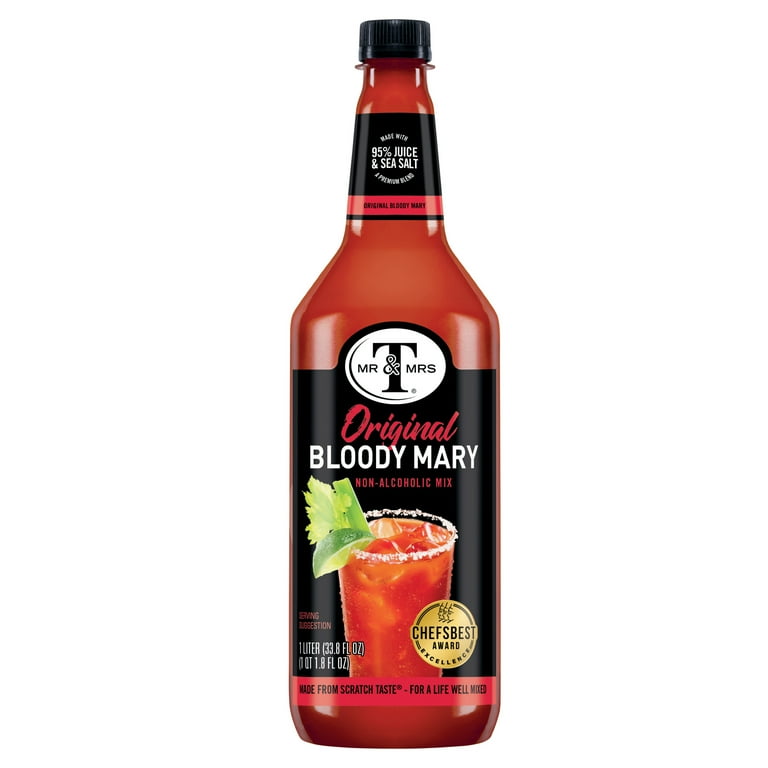 Mr & Mrs T Bloody Mary Mix 1 L with Ripe Tomatoes Lemon Juice