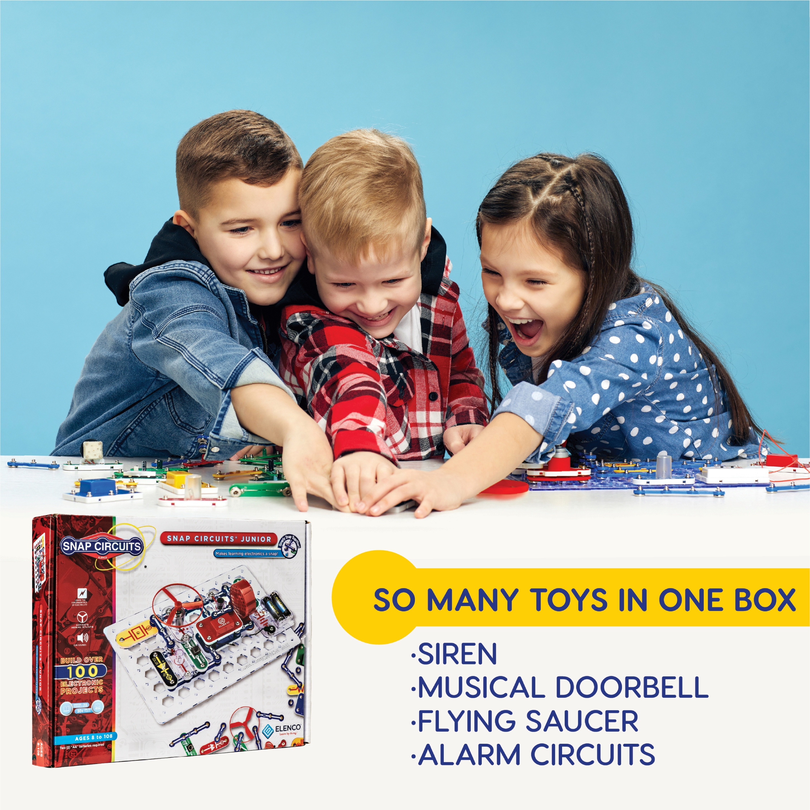 Snap Circuits® Jr. SC100 | Electronics Exploration Kit | Over 100 Projects | STEM Educational Toy for Kids 8+ - image 5 of 10