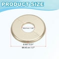thumbnail image 2 of Uxcell Wall Split Flange Self-Adhesive Escutcheon Plate Buckles for Kitchen Bathroom Pipe Decoration Gold 1.36", 2 of 7