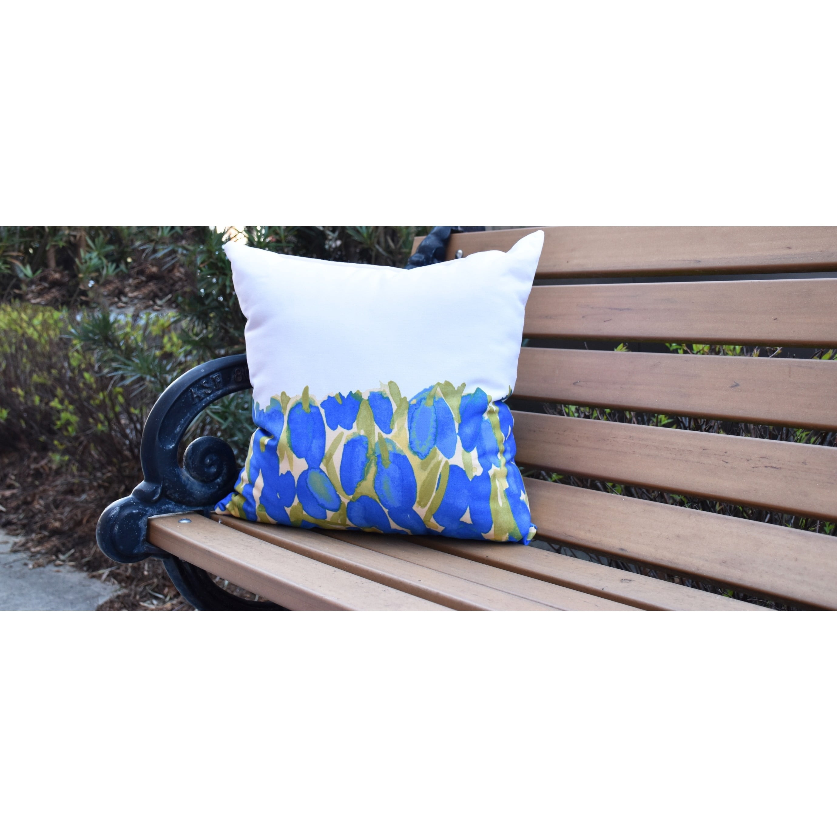Simply Daisy, 18" x 18" Sunset Tulip Red Floral DecorativeOutdoor Pillow