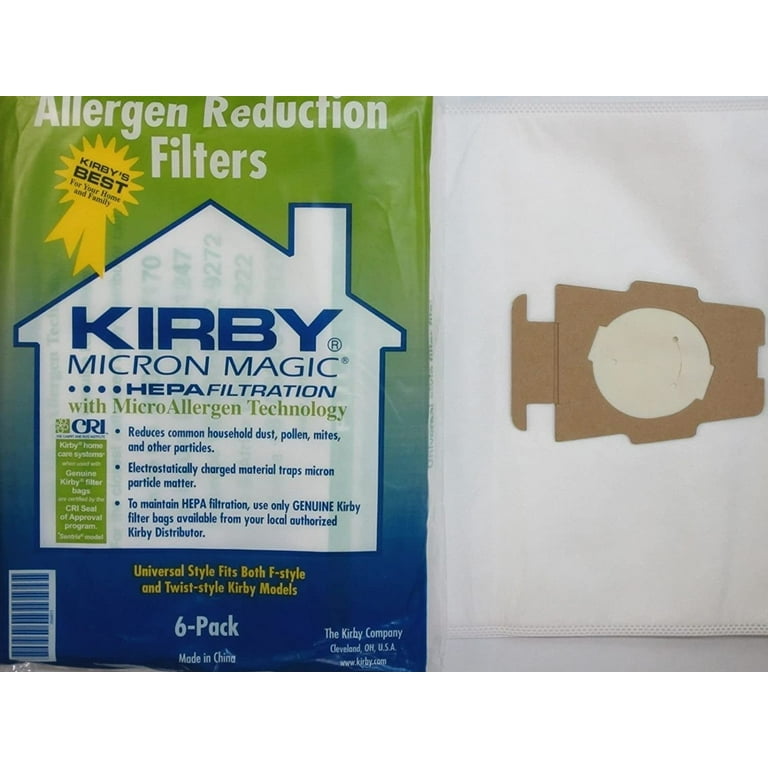 Kirby Vacuum Bags HEPA Type F - 6 pk HEPA dustbags — Clean Home Shop at  Capital Vacuum Floor-Care World