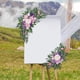 thumbnail image 2 of Arco de boda, flores, señal de de bienvenida, arreglo floral, botín de flores artificiales para puerta delantera, adorno de pared de boda, 2 of 7