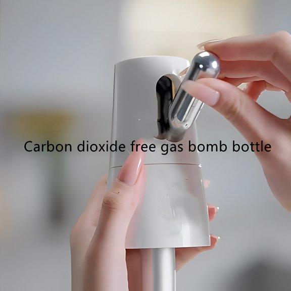 mmirethe Machine Saine de Fabrication de Soda DIY pour Eau Pétillante, Pratique et Économique, Machine à Eau Pétillante Rouge