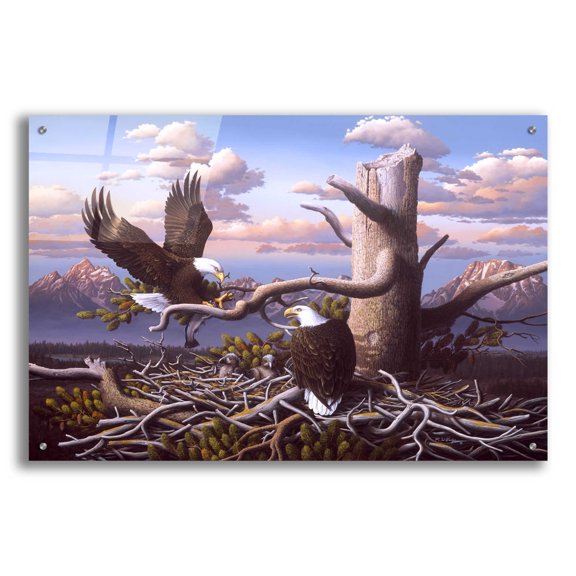 Epic Art 'Raising Freedom' by R. Hed, Acrylic Glass Wall Art, 36"x24"