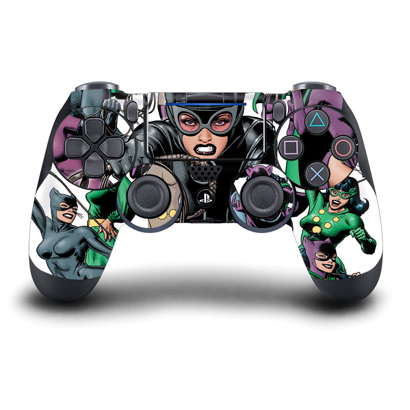 Head Case Designs Officially Licensed Batman DC Comics Logos And Comic Book Catwoman Vinyl Sticker Skin Decal Cover Compatible with Sony PS4 Slim Console & Controller