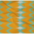 thumbnail image 4 of oneOone Tissu Popeline Sergé Coton Bio Chevron Ikat Imprimé au Mètre 42 Pouces de Large, 4 of 4