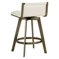 thumbnail image 4 of Sunpan Arizona 26" Modern Faux Leather Swivel Counter Stool in Cream, 4 of 7