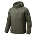 thumbnail image 3 of Iceglad Men's Thicker jacket Windbreaker, Full Zip Polyester Filled Sports Jacket with Pockets, Durable Outdoor Casual Outerwear for Fall Winter Layering, 3 of 8