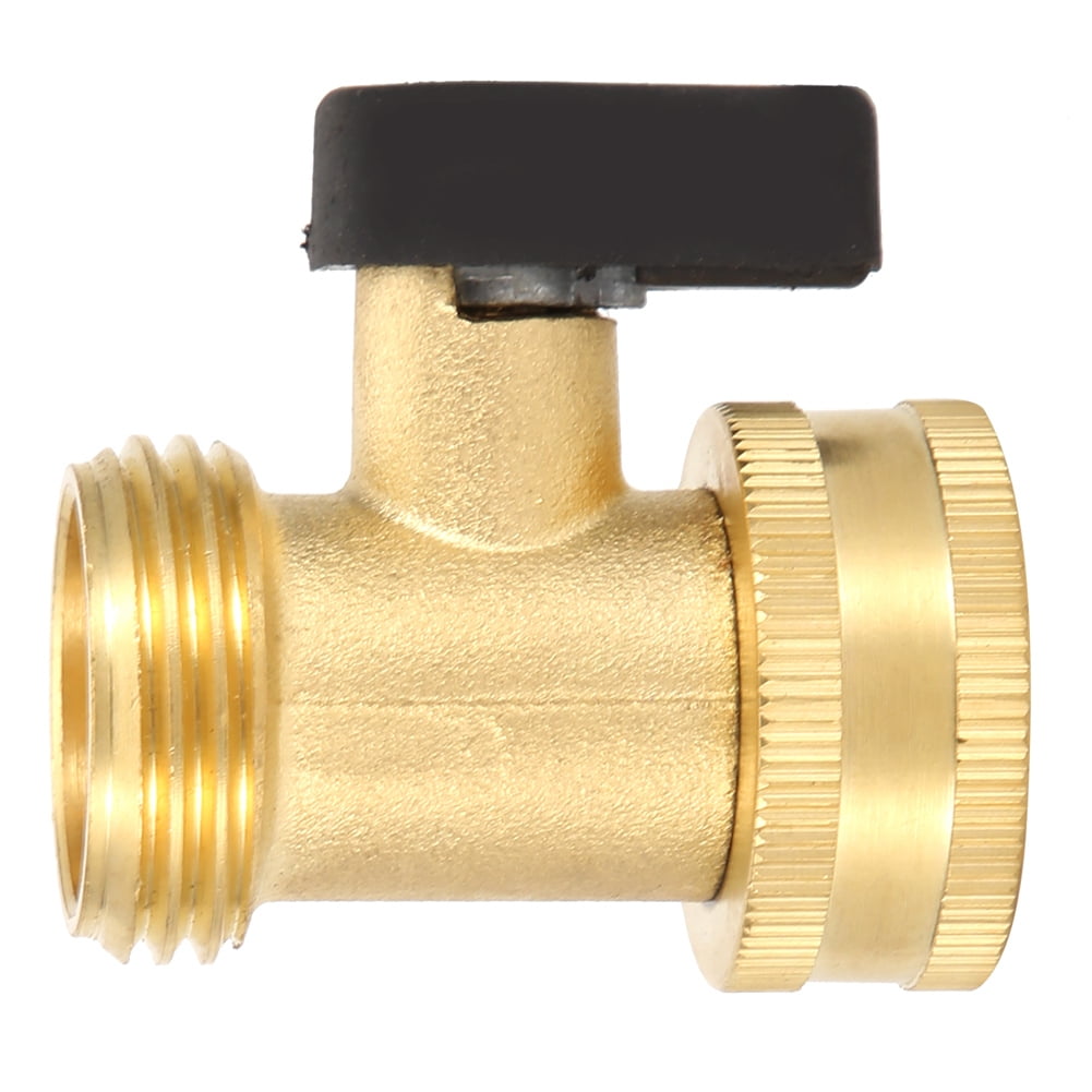 Ccdes Hose Connector,3/4 DN20 Brass Straight Single Pass Ball Valve Hose Connector for Garden