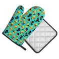 thumbnail image 2 of Gaeub Duck In Black Suit Print Oven Mitts and Pot Holders Sets of 2,Heat Resistant Pad,Cooking Gloves, for Baking BBQ Home Decor, 2 of 7