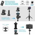 thumbnail image 2 of PVUEL All-In-1 Extendable 40" Wireless Remote Selfie Stick Tripod Phone Holder Mount, Black, 2 of 10