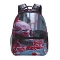 thumbnail image 1 of Balery Gothic Red Skull Cemetery Mochila Escolar Impresa, Mochila Ligera para Viajes Casual, Mochila Duradera y Cómoda Multifuncional, Mochila para Laptop-One Size, 1 of 5