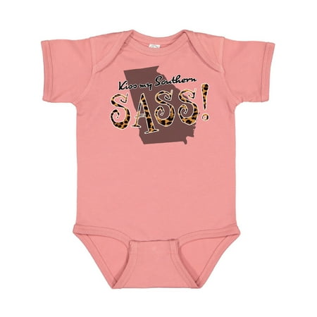

Inktastic Georgia Kiss my Southern Sass! in Leopard Print Gift Baby Girl Bodysuit