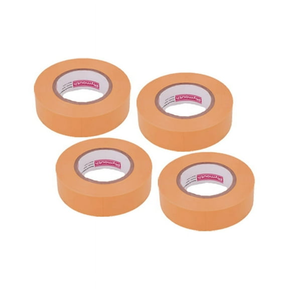 (4 Pack) Plymouth 3904 Orange Vinyl Weather Resistant Electrical Tape 3/4" x 60'