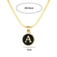 thumbnail image 2 of Collier Pendentif Alphabet en Acier Inoxydable Léger Réglable Collier en Alliage pour Femmes avec Longueur Allongée, 2 of 5