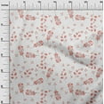 thumbnail image 2 of oneOone Cotton Jersey Dark Peach Fabric Florals Dress Material Fabric Print Fabric By The Yard 58 Inch Wide, 2 of 4
