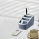 thumbnail image 4 of Organizador de baño | Caja de plástico con 4 compartimentos | Para hisopos, brochas de maquillaje y lápices | Organizador de escritorio para casa, oficina y dormitorio, 4 of 6