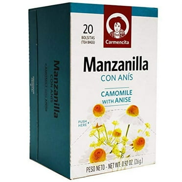 Carmencita Te Manzanilla con Anis - Tea Camomile with Anise (20 bags)