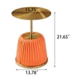 thumbnail image 5 of YYAo Metal Side Table, Small Sofa Table, Accent Side, Small Iron table, Nightstand for Living Room, Bedroom, Indoor & Outdoor, Orange, 5 of 5