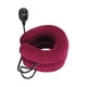 thumbnail image 5 of Camilla de cuello inflable de 3 capas, tractor suave para viajes de oficina y personas mayores. Rosa roja, 5 of 9