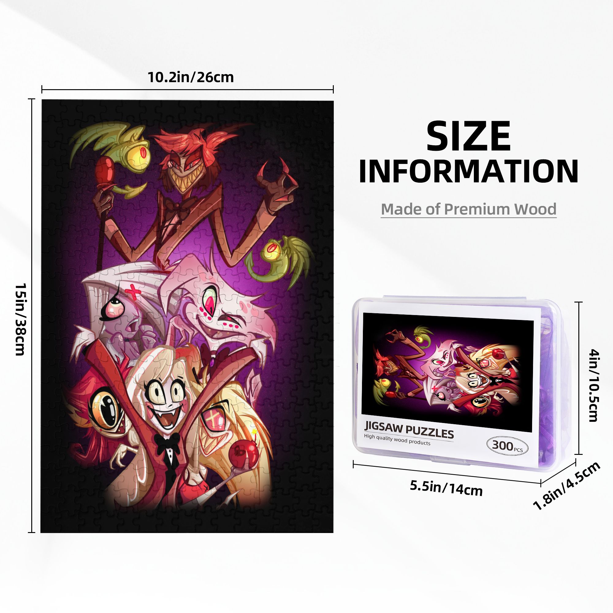 1000 Pieces Hazbin Hotel Helluva Boss Puzzle for Adults and