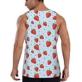 thumbnail image 3 of Fotbe Strawberry Pattern Men's Quick Dry Workout Tank Top Gym Muscle Tee Fitness Bodybuilding Sleeveless T Shirt Breathable Workout Shirt-4X-Large, 3 of 9