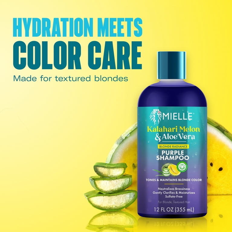 Mielle Kahalari Melon and Aloe Vera Blonde Radiance Purple Shampoo