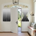 thumbnail image 2 of Black White Door Curtains for Door Window, French Sidelight Front Back Door Curtains With Tieback, Ombre Gradient Striped Minimalist Texture Kitchen Rod Pocket Drapes Panel, 54"x40", 2 of 5