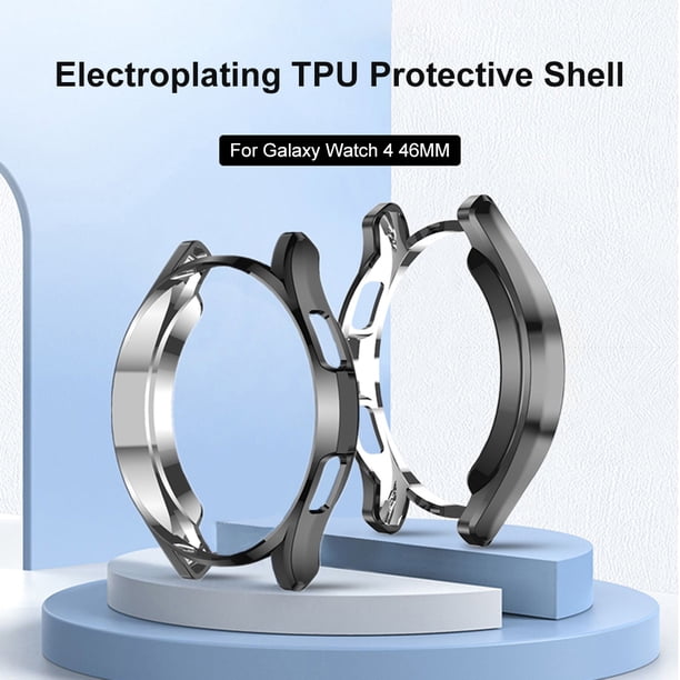 Funda de reloj de TPU para Samsung Galaxy Watch4 Classic 46mm Carcasa protectora JShteea El nuevo