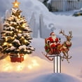 thumbnail image 4 of Outdoor Christmas Decorations, Acrylic Snowman Santa Claus Decorative Garden Stakes for Outdoor Yard for Outside Porch Lawn Pathway Xmas Decor B, 4 of 6