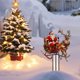 thumbnail image 4 of CaiYueKe Christmas Acrylic Garden Stake, Snowman Planter Stand, Outdoor Holiday Decor for Patio and Yard, Easy Install Ground Insert, Festive Home Garden Decoration, Gift for Garden Lovers, 4 of 7