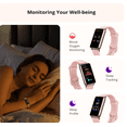 thumbnail image 5 of Fitness & Activity Tracker with Sleep and Blood Oxygen Monitoring, 24/7 Heart Rate Stress Index and Respiratory Training 1.58" AMOLED Display 5ATM Waterproof, Pink, 5 of 7