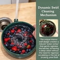 thumbnail image 5 of 2026 Self Spinning Berry Washing Bowl Ceramic,Automatic Berry Wash Bowl,Fruit and Vegetable Washer with Drain,Rinsing Bowl Water Swirl Washer Drain Basket Multipurpose Basket for Kitchen, 5 of 9