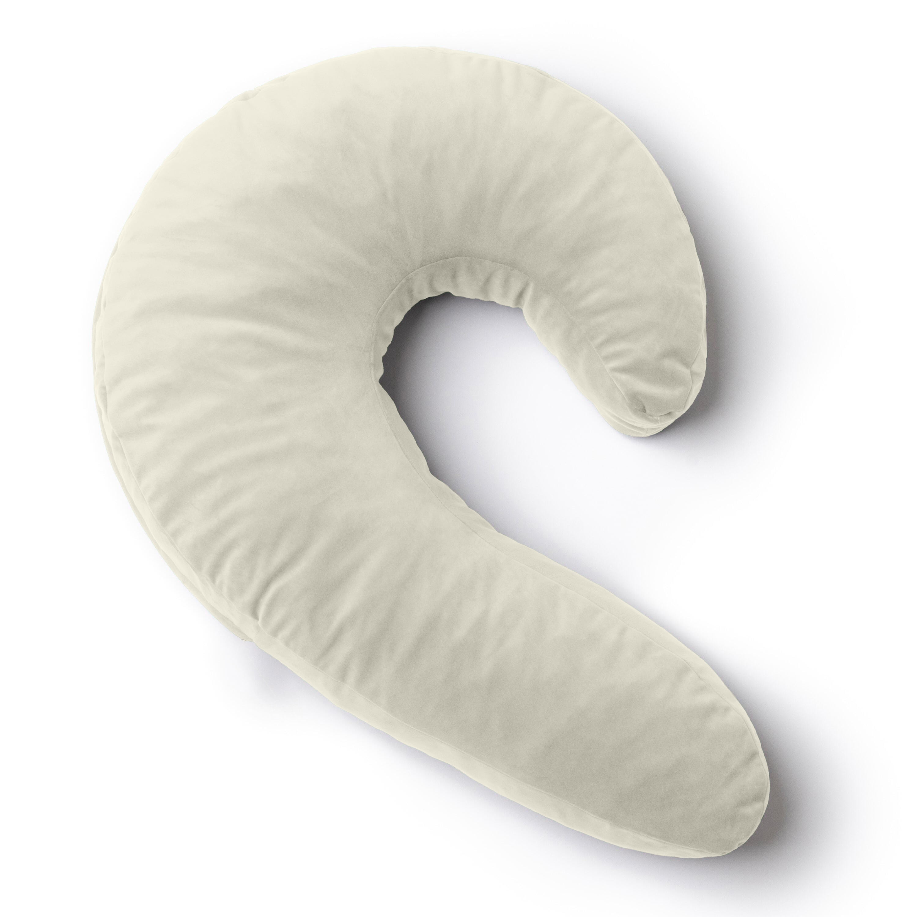 Avana Uno Memory Foam Snuggle Pillow for Side Sleepers, Cloud/Camel