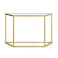 thumbnail image 4 of Evelyn&Zoe Levi 44" Wide Trapezoid Console Table, Brass, 4 of 10