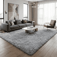 thumbnail image 4 of Rugs for Living Room, 4'x6' Soft Fluffy Area Rug for Bedroom, Plush Decorative Rug with Anti-Skid Backing, Indoor Home Carpet for Living Room, Light Grey, 4 of 5