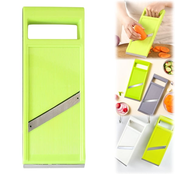 Portable Vegetable Slicer,Handheld Stainless Steel Vegetable Slicer,Potato and Carrot Slicer,Kitchen Vegetable Slicer,Cucumber and French Fry Slicer,Dishwasher Safe,Fast Slicer