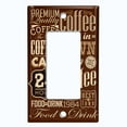 thumbnail image 6 of Metal Light Switch Plate Cover Cafe Diner Coffee Sign Brown COF031, 6 of 13